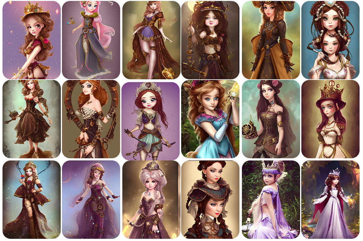 130+ Cute Princess images Bundle - Artixty