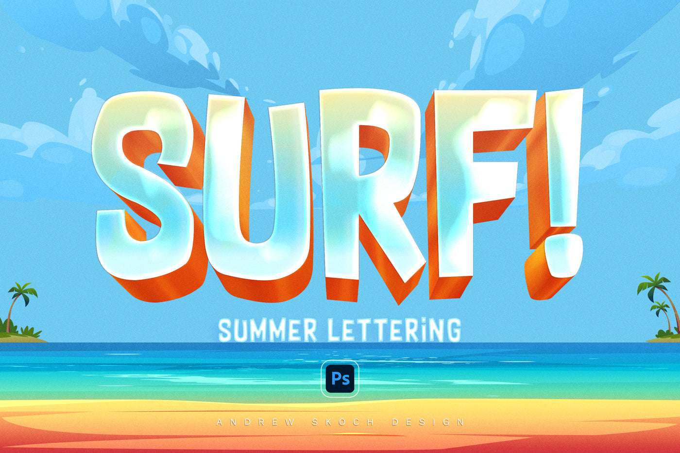 Sizzling Summer Text Effects Bundle - Artixty