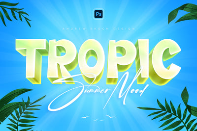 Sizzling Summer Text Effects Bundle - Artixty