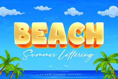 Sizzling Summer Text Effects Bundle - Artixty