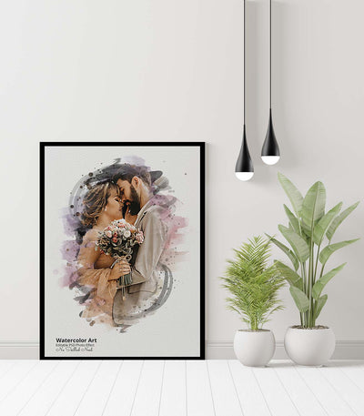30 Portrait Watercolor Photo Effect Templates - Artixty