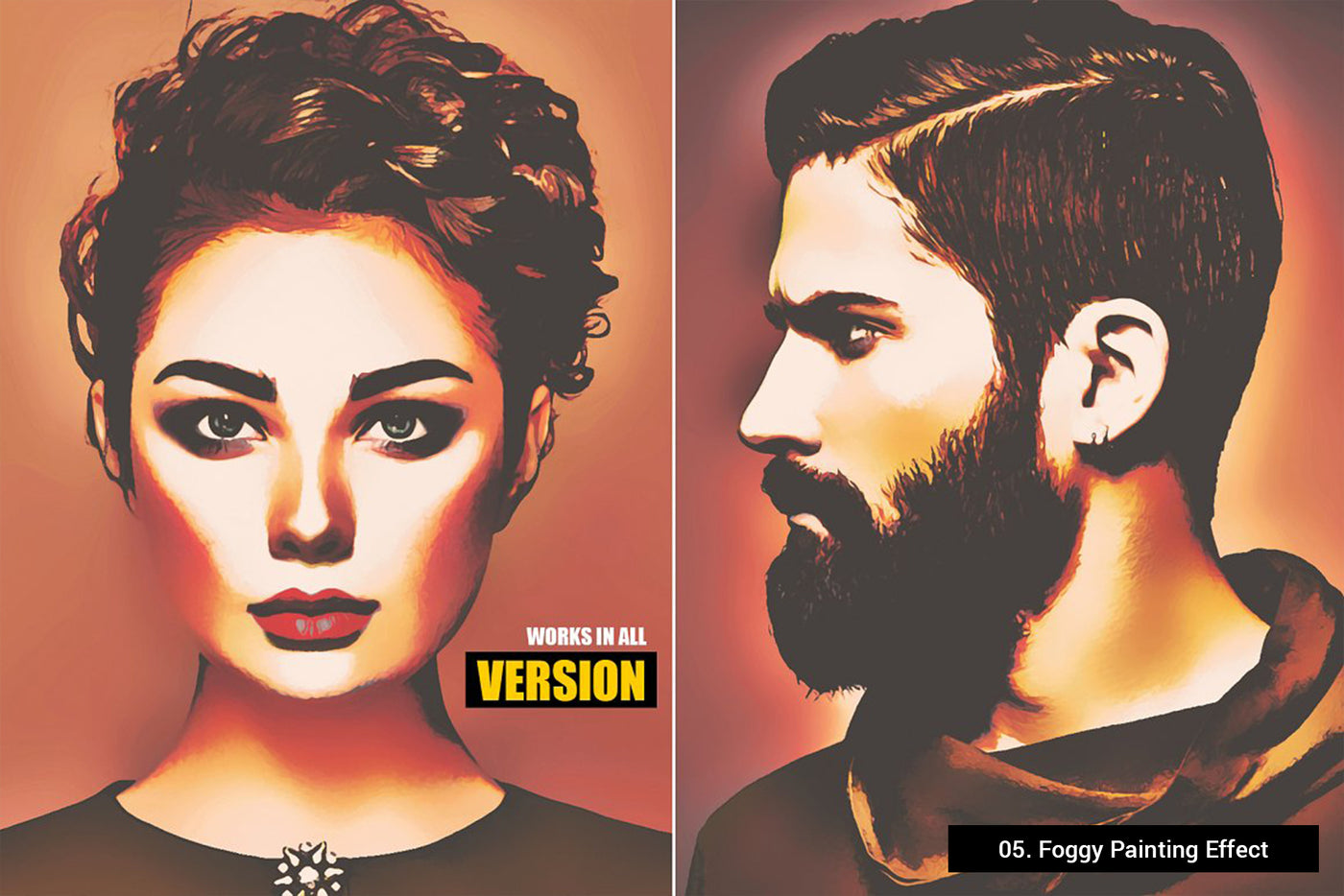 10-In-1 Premium Painting Photoshop Actions Bundle - Artixty