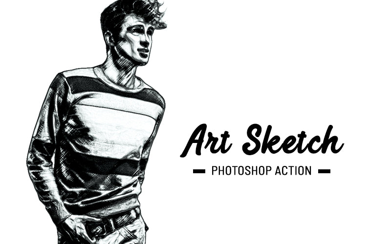 31 Trendy Sketch Photoshop Actions Bundle