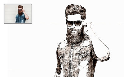 31 Trendy Sketch Photoshop Actions Bundle
