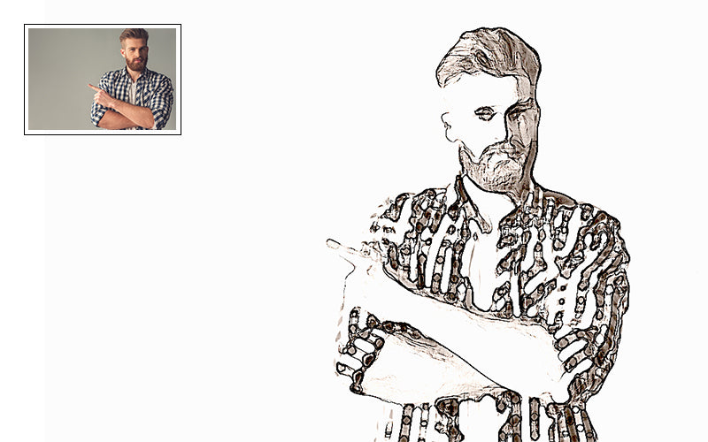 31 Trendy Sketch Photoshop Actions Bundle