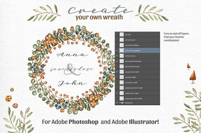 Beautiful Wreath Creator Design Bundle - Artixty
