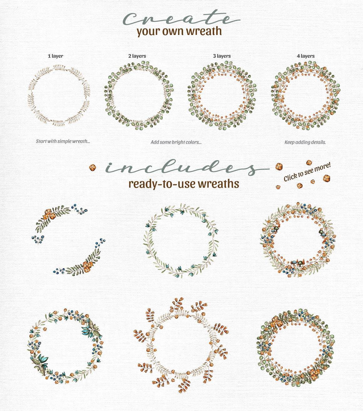 Beautiful Wreath Creator Design Bundle - Artixty