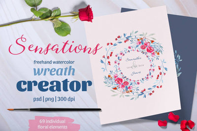 Beautiful Wreath Creator Design Bundle - Artixty
