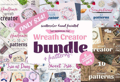 Beautiful Wreath Creator Design Bundle - Artixty