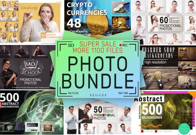 1100+ Professional Stock Photos Bundle - Artixty