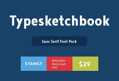 Typesketchbook Sans Serif Font Pack - Artixty