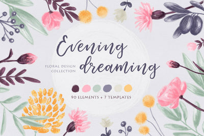 Soft Autumn Watercolor Design Bundle - Artixty