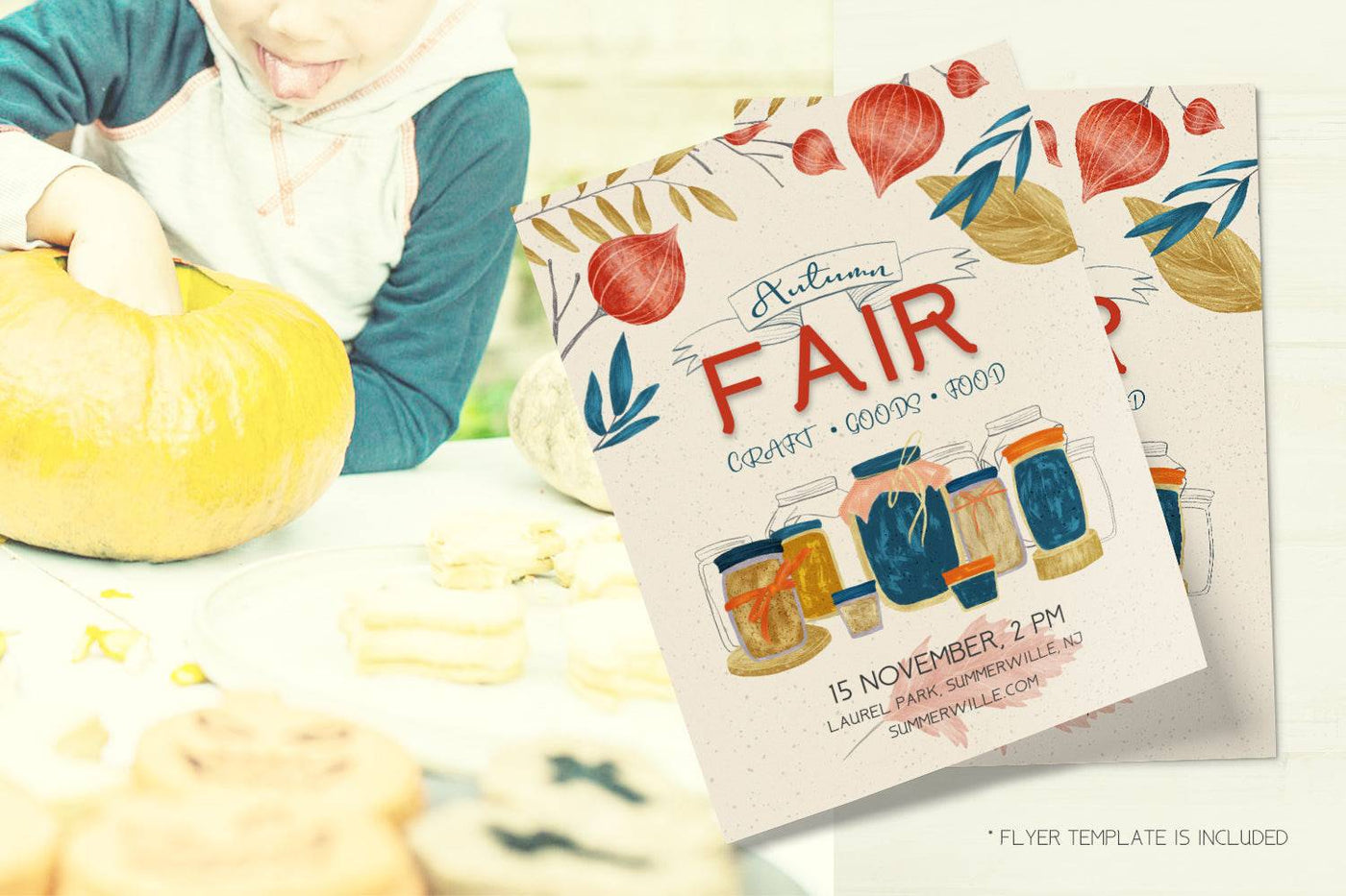 Soft Autumn Watercolor Design Bundle - Artixty