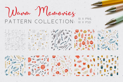 Soft Autumn Watercolor Design Bundle - Artixty