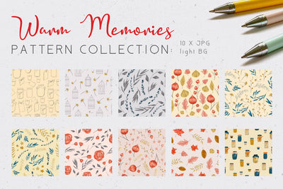 Soft Autumn Watercolor Design Bundle - Artixty