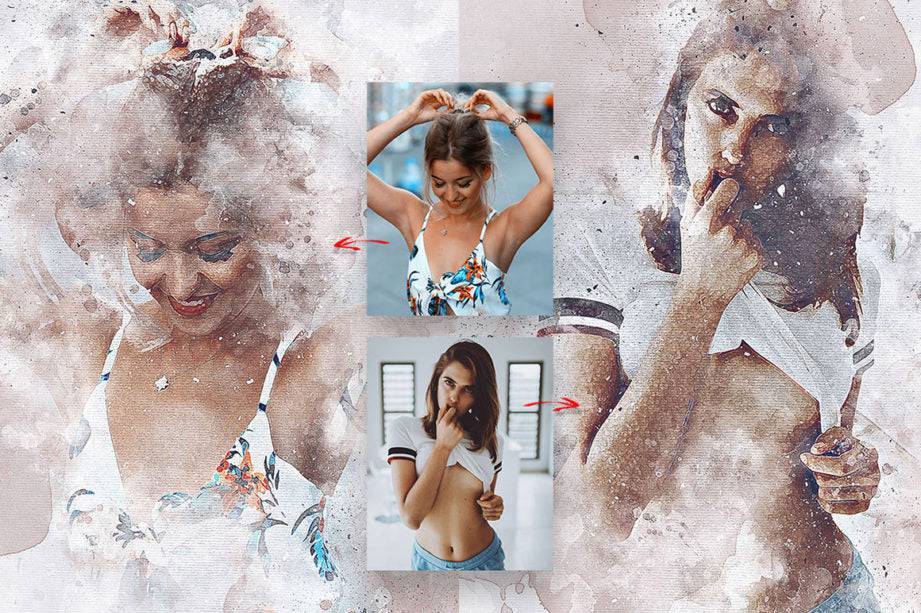 Amazing Artistic Photoshop Actions Bundle - Artixty