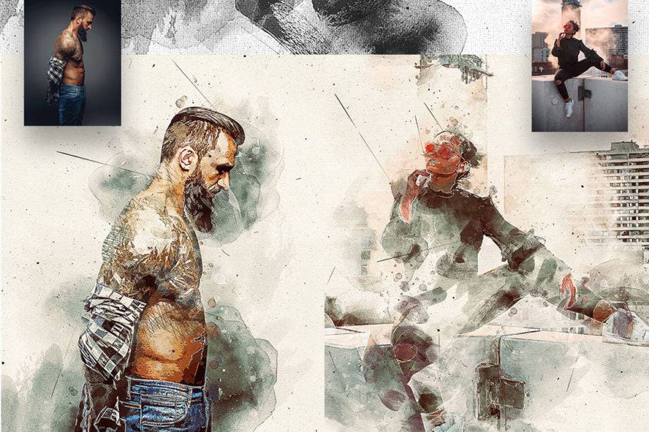 Amazing Artistic Photoshop Actions Bundle - Artixty