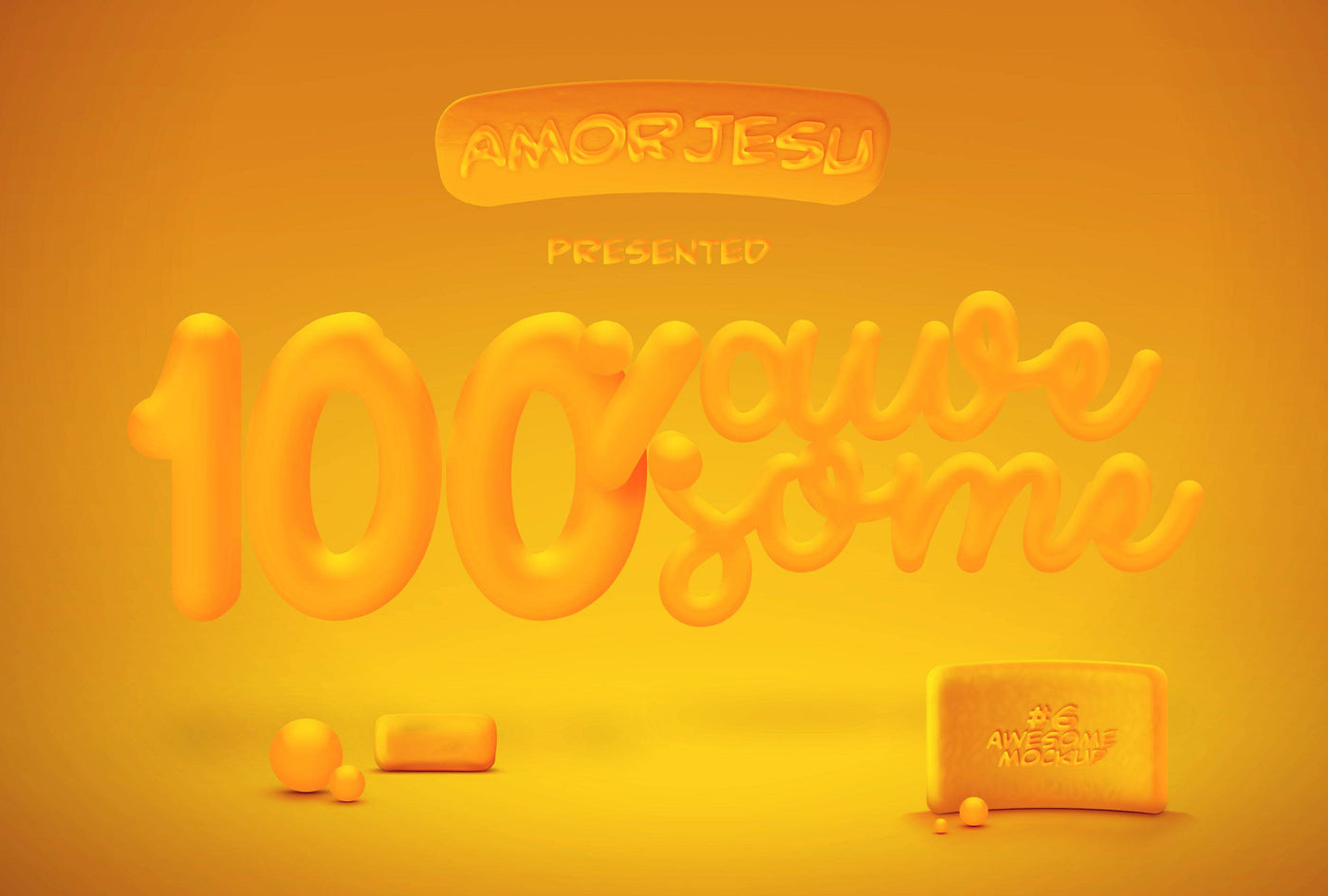 Awesome 3D Text Mockup Mega Bundle - Artixty