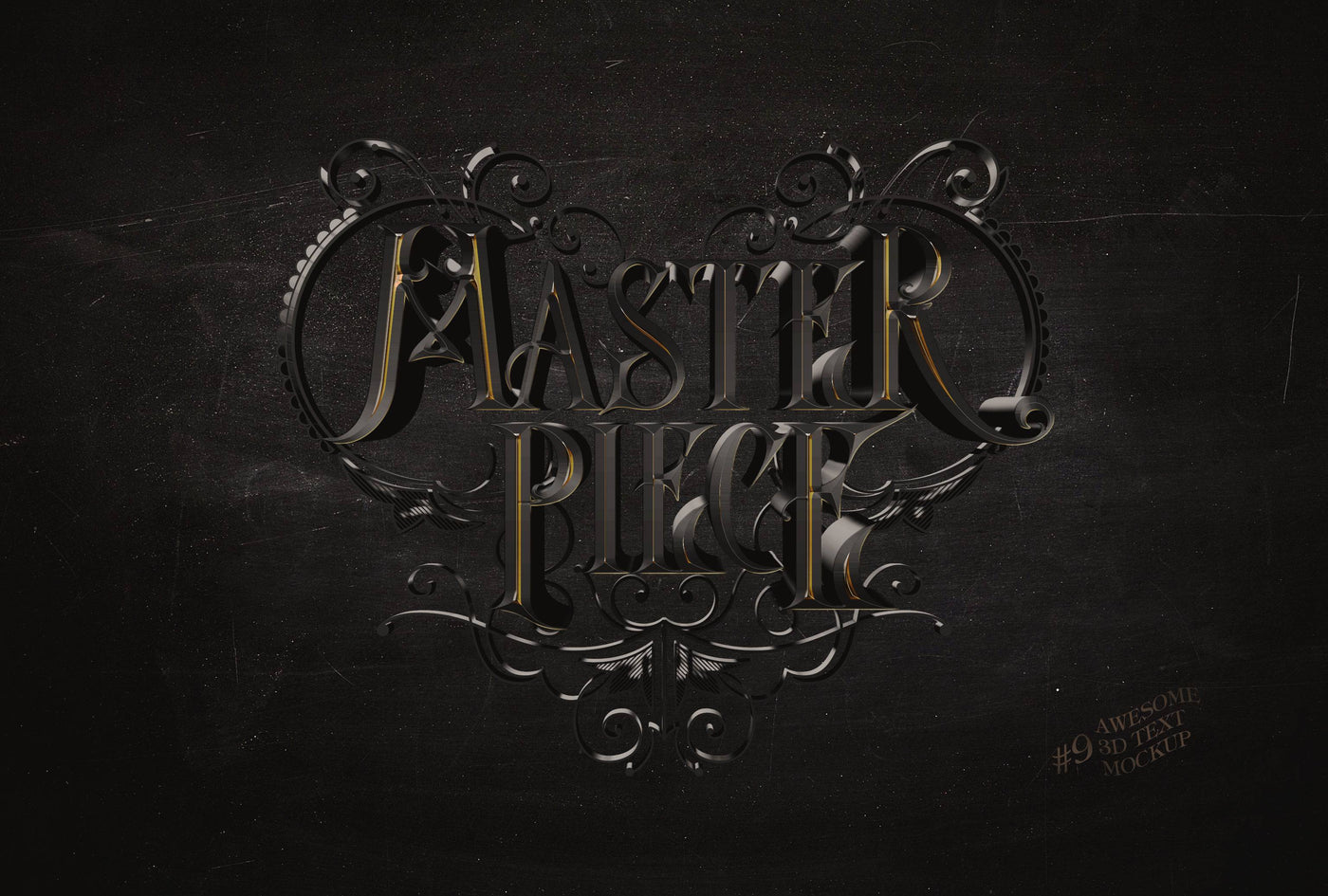 Awesome 3D Text Mockup Mega Bundle - Artixty