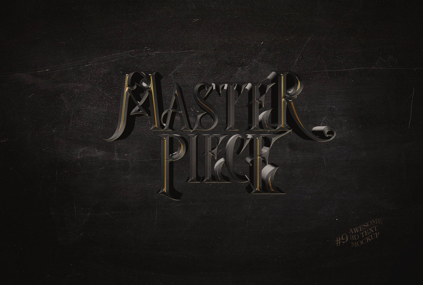 Awesome 3D Text Mockup Mega Bundle - Artixty