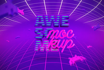 Awesome 3D Text Mockup Mega Bundle - Artixty