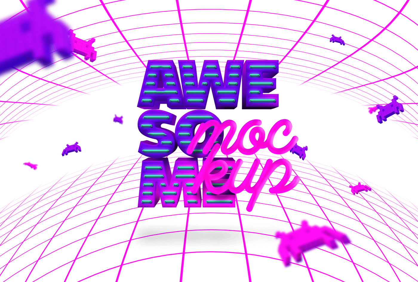 Awesome 3D Text Mockup Mega Bundle - Artixty