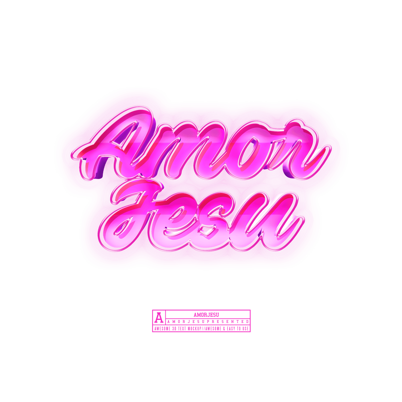 Awesome 3D Text Mockup Mega Bundle - Artixty