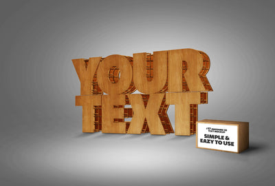 Awesome 3D Text Mockup Mega Bundle - Artixty