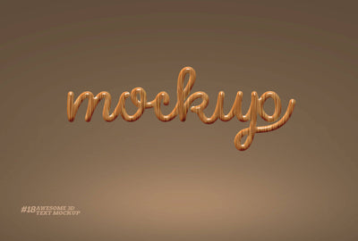 Awesome 3D Text Mockup Mega Bundle - Artixty