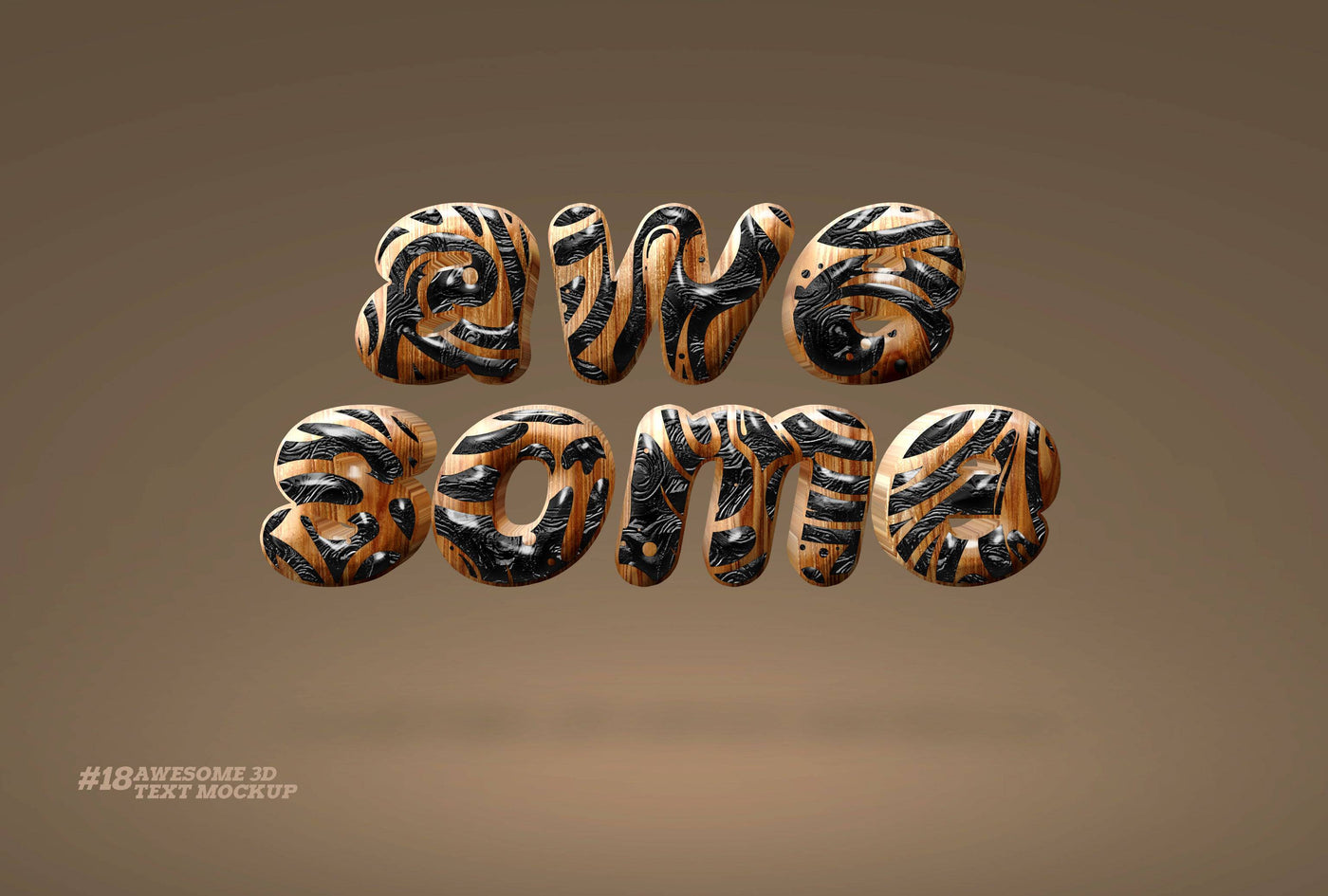 Awesome 3D Text Mockup Mega Bundle - Artixty