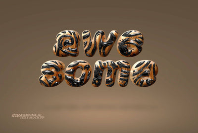 Awesome 3D Text Mockup Mega Bundle - Artixty