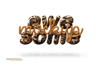 Awesome 3D Text Mockup Mega Bundle - Artixty