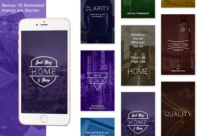 8-In-1 Animated Social Media Templates Bundle - Artixty