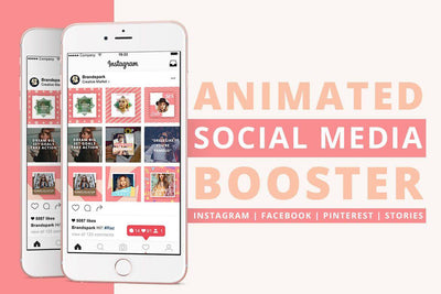 8-In-1 Animated Social Media Templates Bundle - Artixty