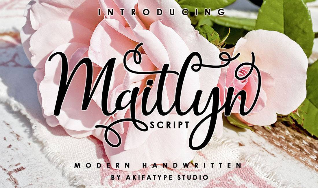 Hand-Lettered Font Bundle - 17 Romantic Script Fonts - Artixty