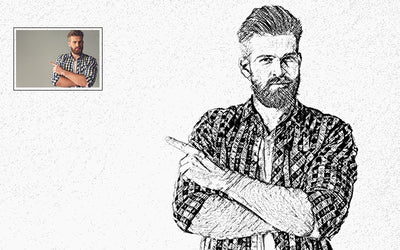 31 Trendy Sketch Photoshop Actions Bundle