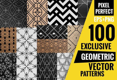 100 Exclusive Geometric Vector Patterns - Artixty