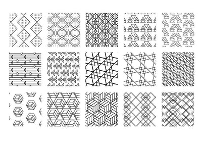 100 Exclusive Geometric Vector Patterns - Artixty