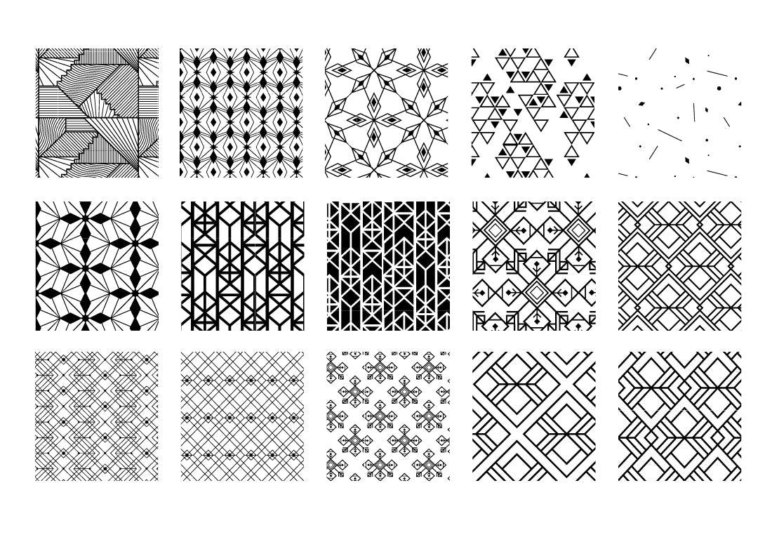 100 Exclusive Geometric Vector Patterns - Artixty