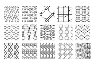 100 Exclusive Geometric Vector Patterns - Artixty