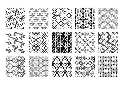 100 Exclusive Geometric Vector Patterns - Artixty