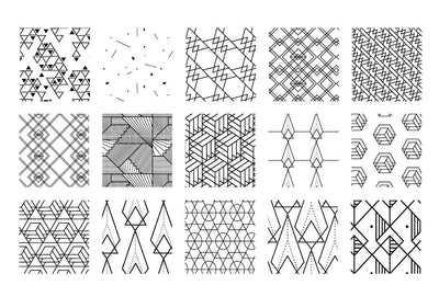 100 Exclusive Geometric Vector Patterns - Artixty