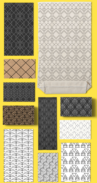 100 Exclusive Geometric Vector Patterns - Artixty