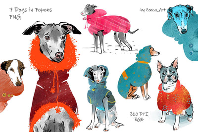 Hand-Drawn Dog Designs Mega Bundle - Artixty