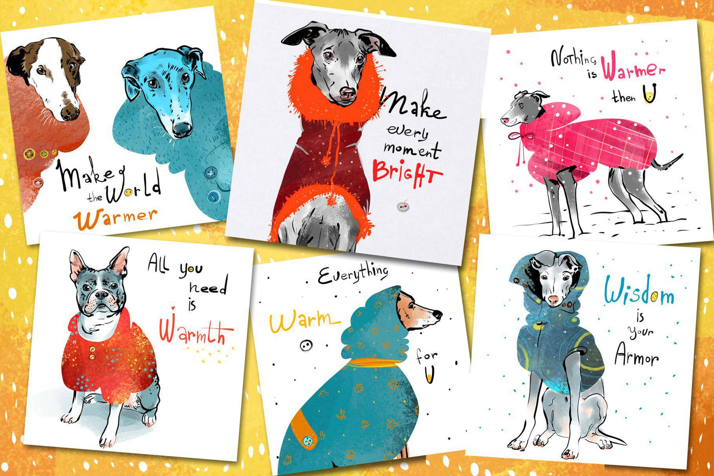 Hand-Drawn Dog Designs Mega Bundle - Artixty