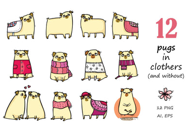 Hand-Drawn Dog Designs Mega Bundle - Artixty