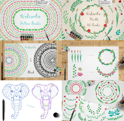 5300-In-1 Design Bundle By Olya Creative - Artixty