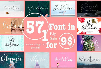 57 Professional Fonts From Mellow Design - Artixty