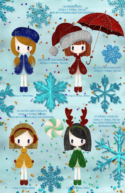 Sparkly Christmas Creative Bundle - Artixty
