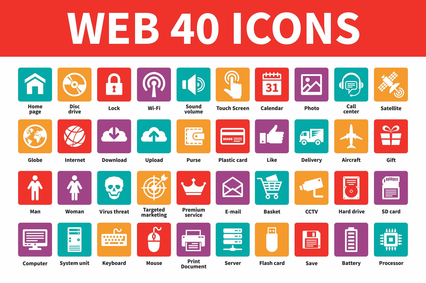The Mega Bundle Of 300+ Vector Icons - Artixty